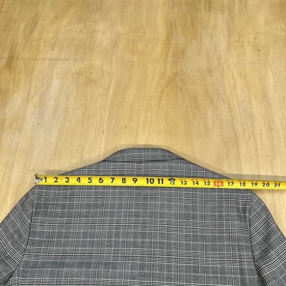 Kenneth Cole Blazer Sport Coat Mens 46L Long Slim Fit Wool Blend Stretch Gray - Picture 6 of 12